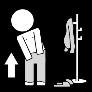 Pictogram voor aankleden