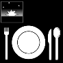 Pictogram voor avondeten