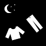 Pictogram voor pyjama