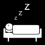 Pictogram voor slapen